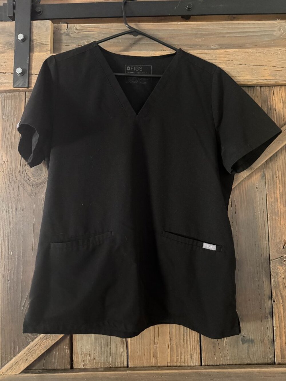 Black Womens FIGS Scrubs.